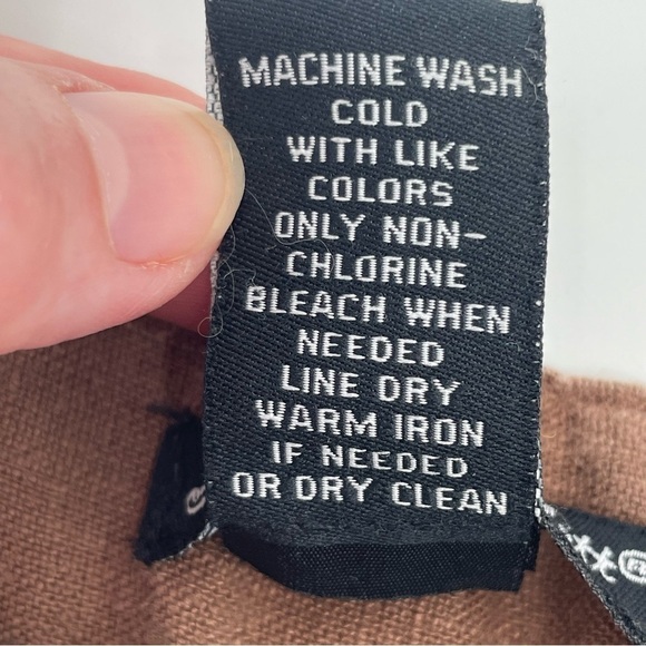 Alexandra Bartlett Linen Wide-Leg Pants – Brown, Size 2 - Picture 6 of 9